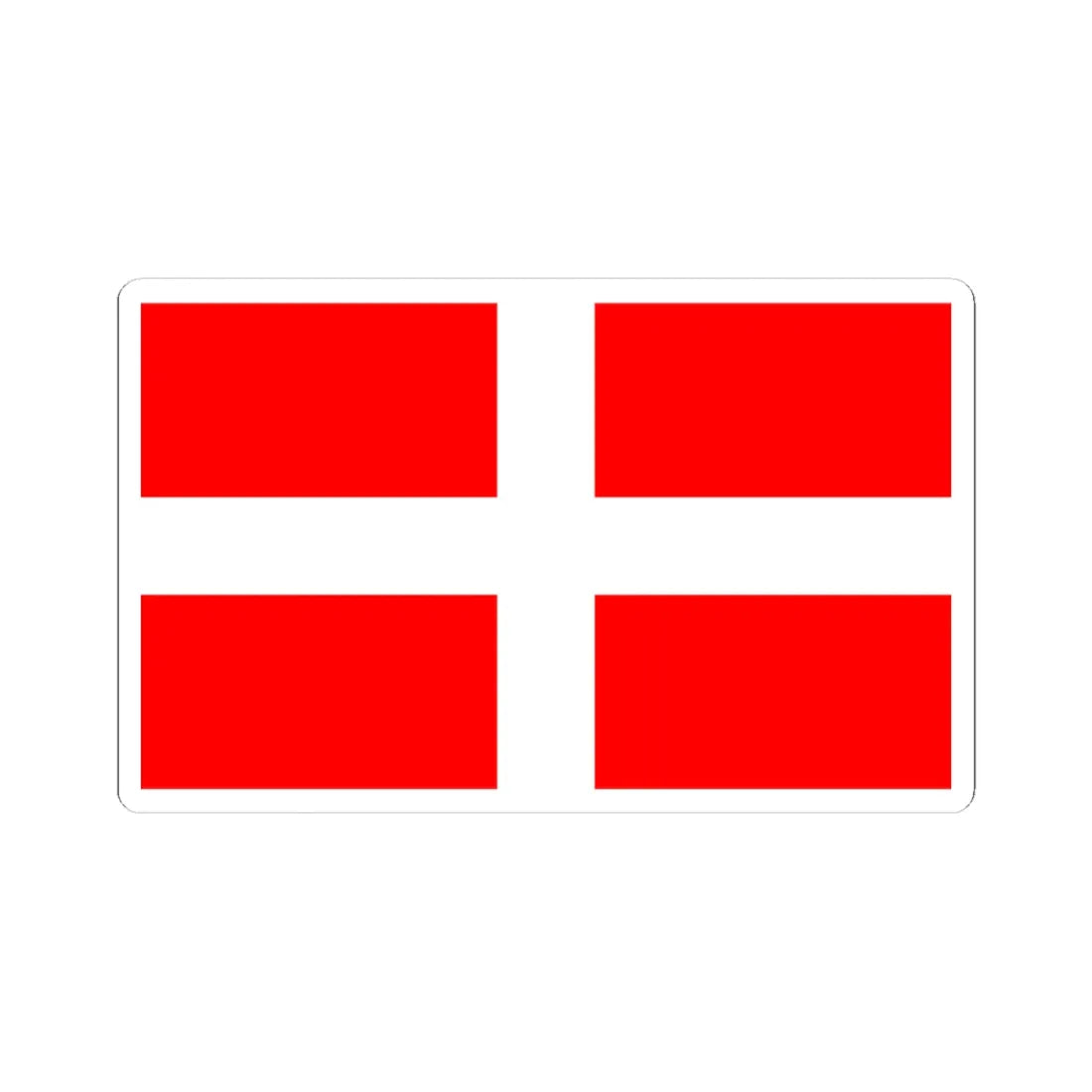 Indonesian George Cross (Indonesia) STICKER Vinyl Kiss-Cut Decal 4 Inch White - The Sticker Space