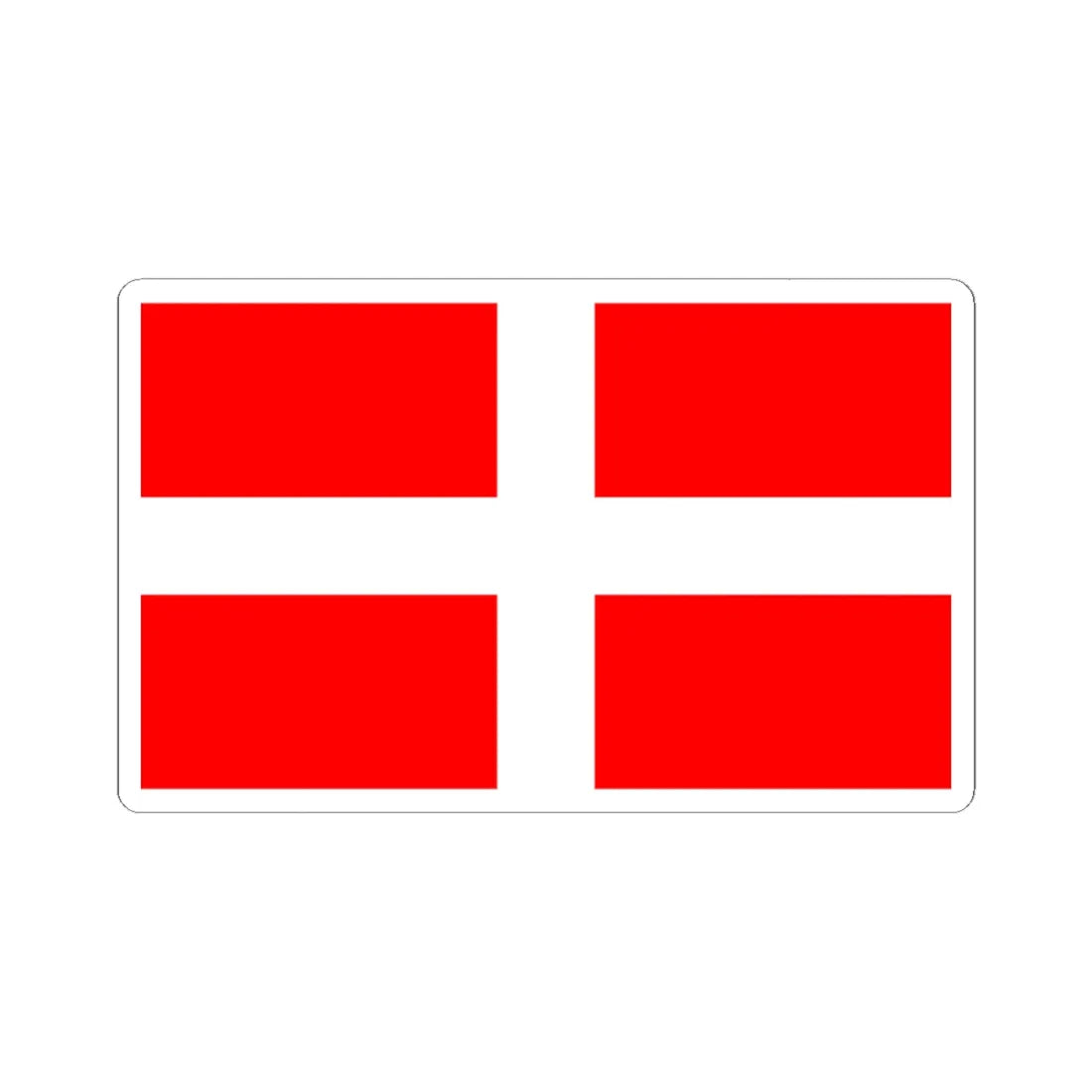 Indonesian George Cross (Indonesia) STICKER Vinyl Kiss-Cut Decal 6 Inch White - The Sticker Space