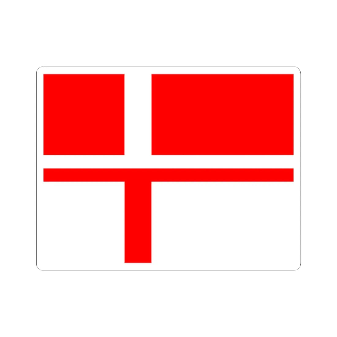 Indonesian Nordic Cross (Indonesia) STICKER Vinyl Kiss-Cut Decal 2 Inch White - The Sticker Space