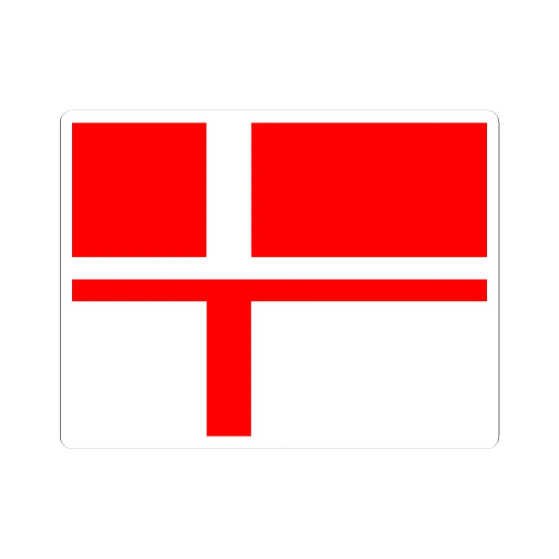 Indonesian Nordic Cross (Indonesia) STICKER Vinyl Kiss-Cut Decal 3 Inch White - The Sticker Space
