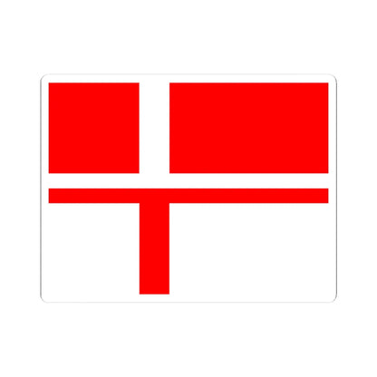 Indonesian Nordic Cross (Indonesia) STICKER Vinyl Kiss-Cut Decal 4 Inch White - The Sticker Space
