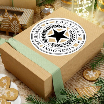 Indonesian Presidential Seal black (Indonesia) (Coat of Arms) STICKER Vinyl Kiss-Cut Decal - The Sticker Space