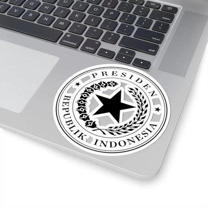Indonesian Presidential Seal black (Indonesia) (Coat of Arms) STICKER Vinyl Kiss-Cut Decal - The Sticker Space