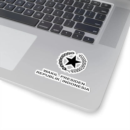 Indonesian Vice Presidential Emblem black (Indonesia) (Coat of Arms) STICKER Vinyl Kiss-Cut Decal - The Sticker Space