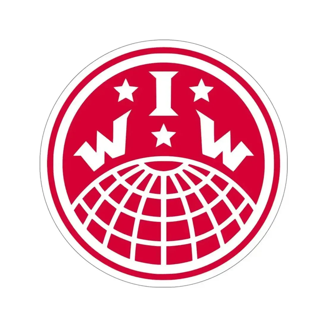 Industrial Workers of the World IWW STICKER Vinyl Die-Cut Decal 5 Inch - The Sticker Space