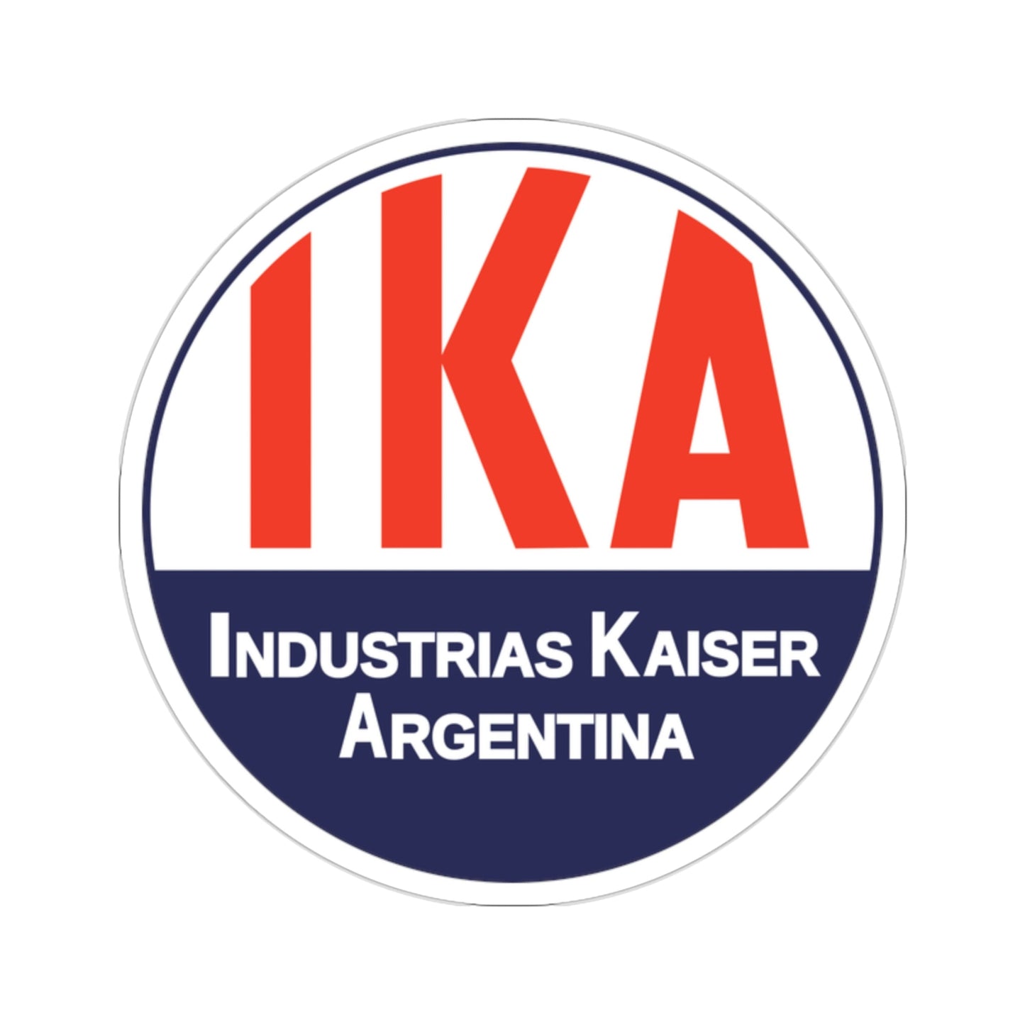 Industrias Kaiser Argentina IKA Car Logo STICKER Vinyl Die-Cut Decal-2 Inch-The Sticker Space