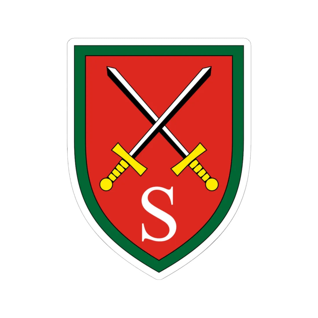 Infanterieschule Bundeswehr (Germany) (Coat of Arms) STICKER Vinyl Kiss-Cut Decal 6 Inch White - The Sticker Space