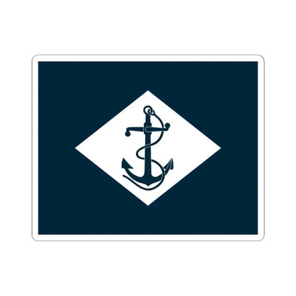 Infantry battalion flag of the United States Navy (United States) STICKER Vinyl Kiss-Cut Decal 3 Inch White - The Sticker Space