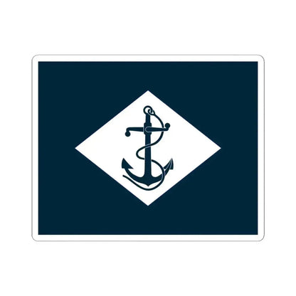 Infantry battalion flag of the United States Navy (United States) STICKER Vinyl Kiss-Cut Decal 4 Inch White - The Sticker Space