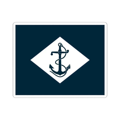 Infantry battalion flag of the United States Navy (United States) STICKER Vinyl Kiss-Cut Decal 6 Inch White - The Sticker Space