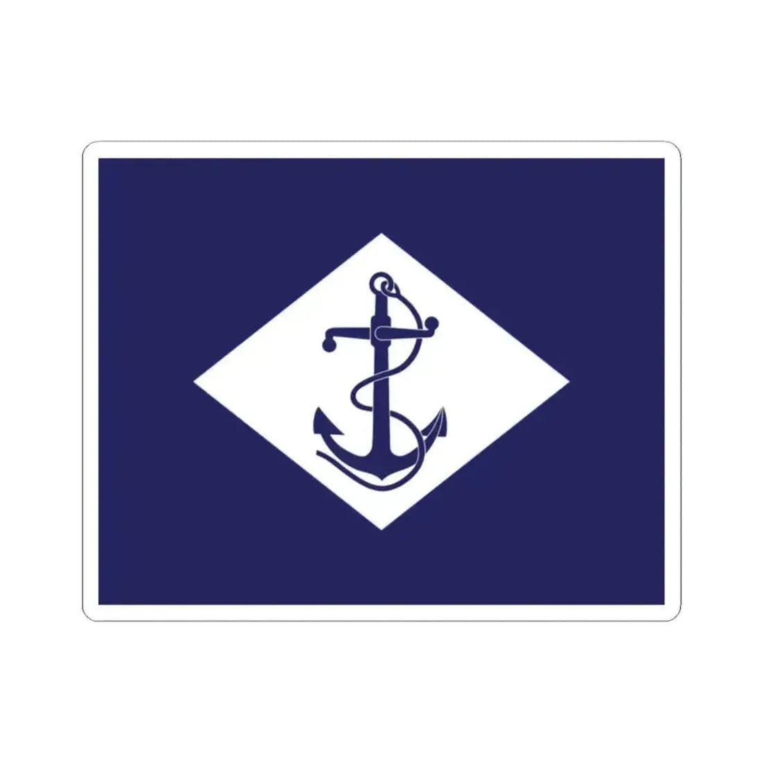 Infantry battalion flag of the U.S. Navy (United States) STICKER Vinyl Kiss-Cut Decal 2 Inch White - The Sticker Space