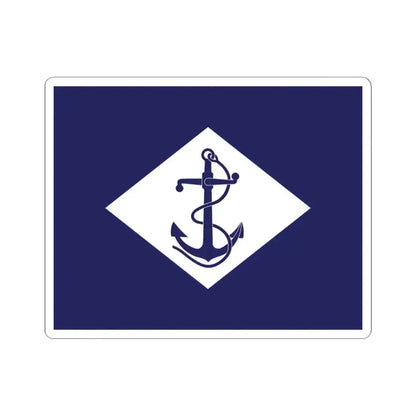 Infantry battalion flag of the U.S. Navy (United States) STICKER Vinyl Kiss-Cut Decal 3 Inch White - The Sticker Space
