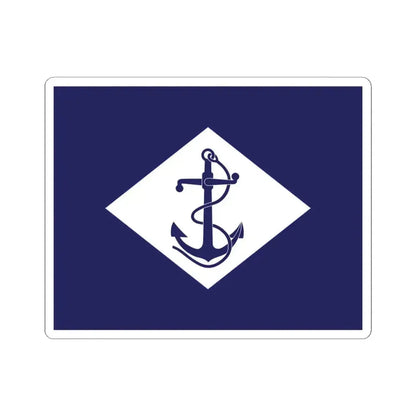 Infantry battalion flag of the U.S. Navy (United States) STICKER Vinyl Kiss-Cut Decal 4 Inch White - The Sticker Space