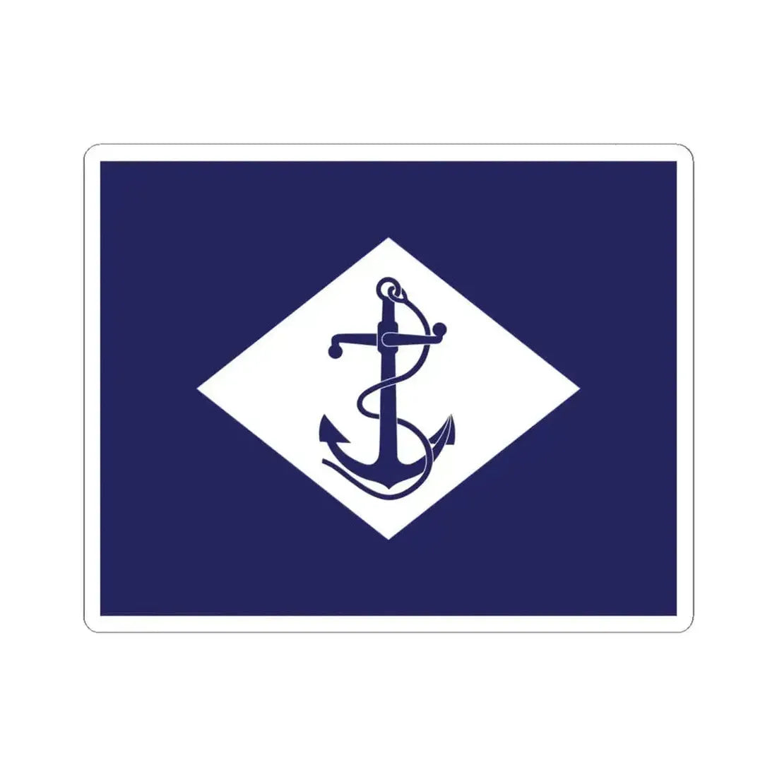 Infantry battalion flag of the U.S. Navy (United States) STICKER Vinyl Kiss-Cut Decal 6 Inch White - The Sticker Space