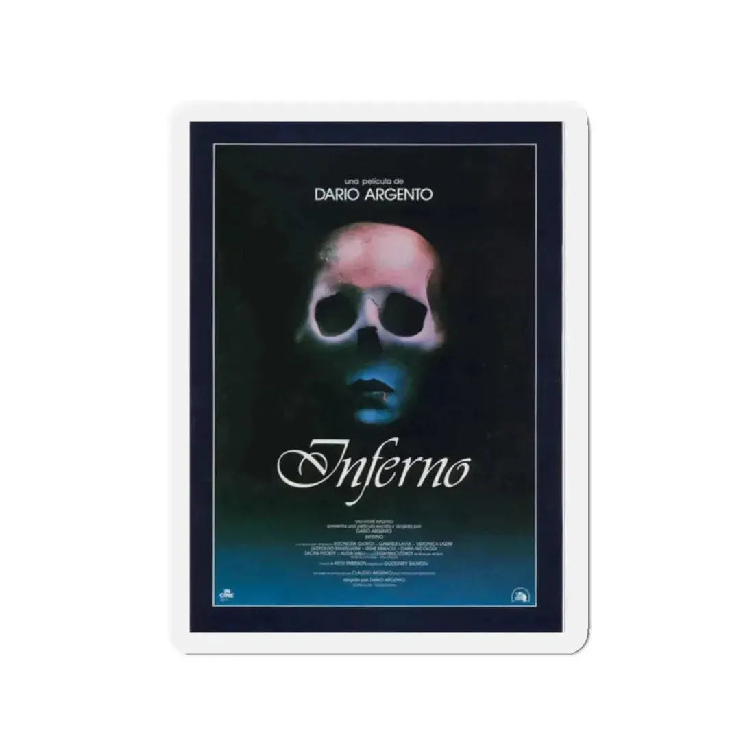 INFERNO 1980 Movie Poster - Refrigerator Magnet 2 Inch Die-Cut - The Sticker Space