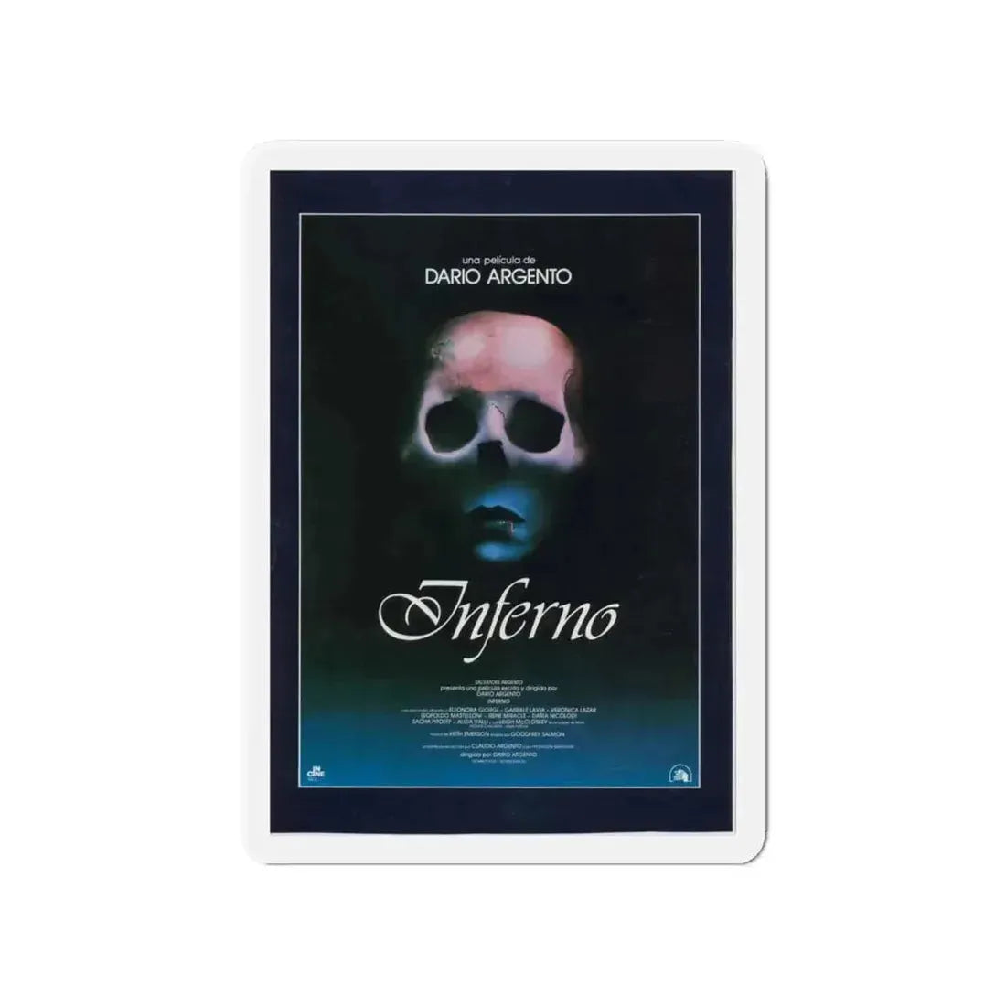INFERNO 1980 Movie Poster - Refrigerator Magnet 4 Inch Die-Cut - The Sticker Space