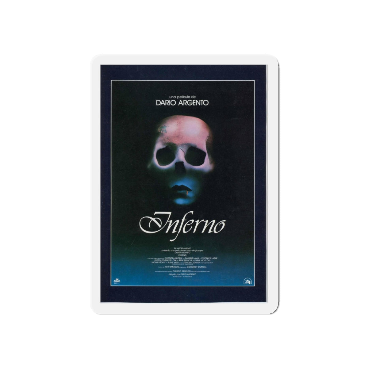 INFERNO 1980 Movie Poster - Refrigerator Magnet-5" x 5"-The Sticker Space