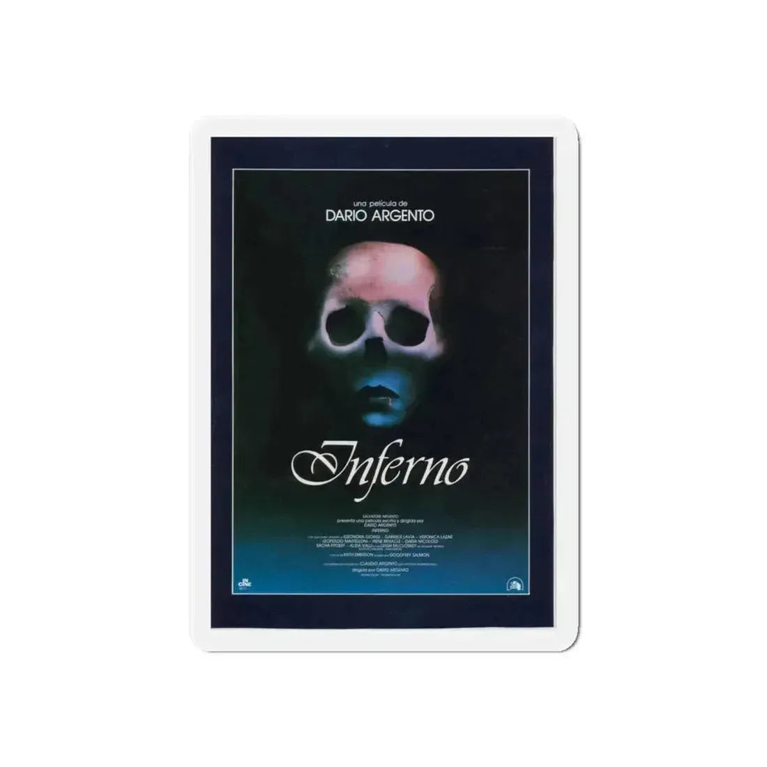 INFERNO 1980 Movie Poster - Refrigerator Magnet 6 Inch Die-Cut - The Sticker Space