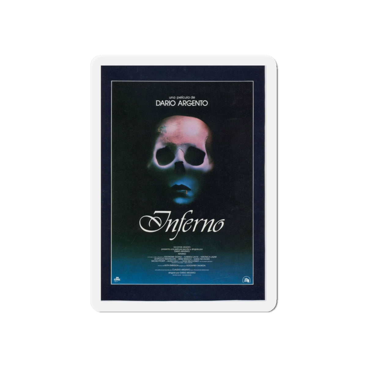 INFERNO 1980 Movie Poster - Refrigerator Magnet-6" × 6"-The Sticker Space