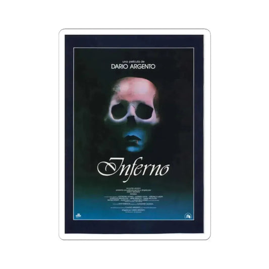 INFERNO 1980 Movie Poster - STICKER Vinyl Kiss-Cut Decal 2 Inch White - The Sticker Space
