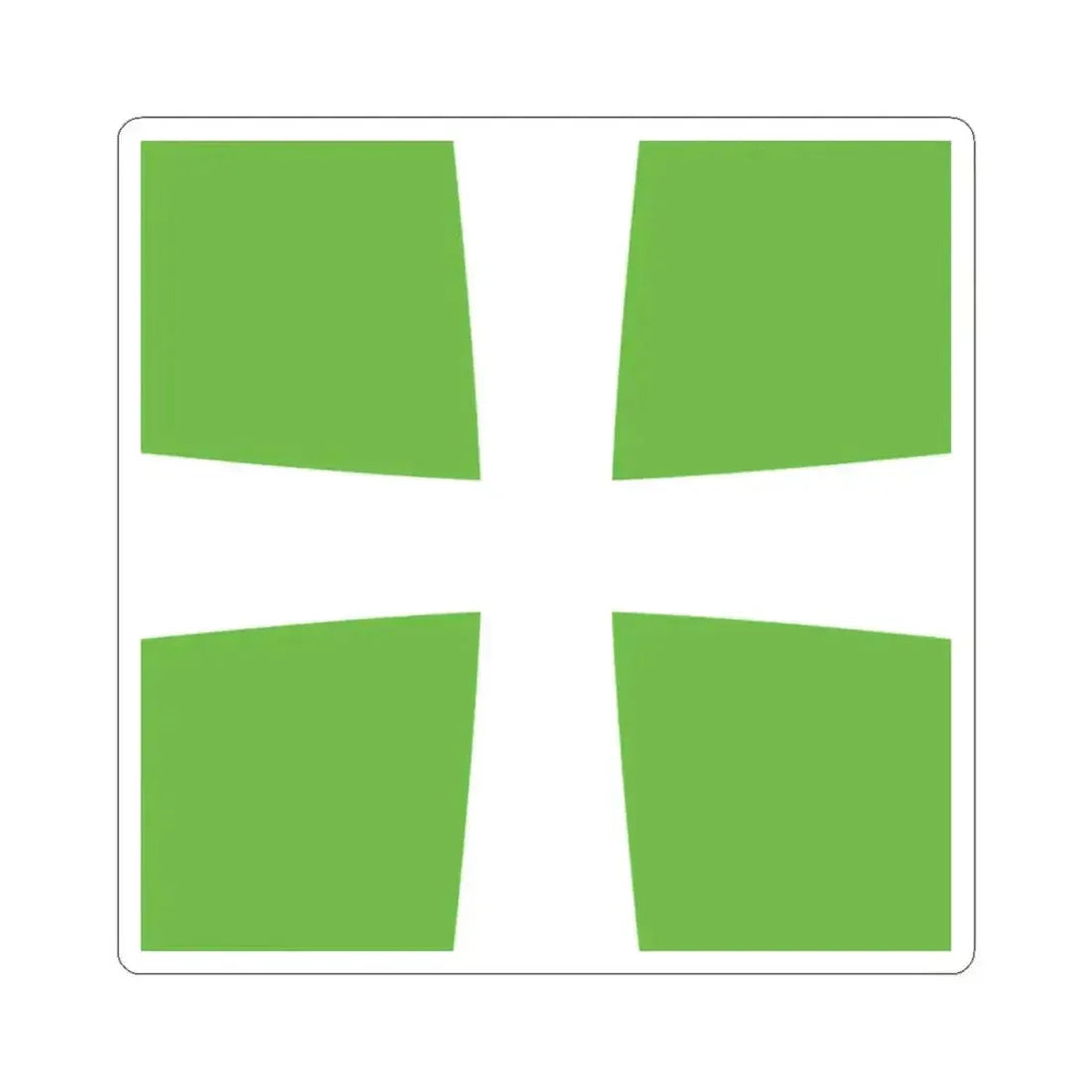 Infirmary Flag Denmark (Denmark) STICKER Vinyl Kiss-Cut Decal 2 Inch White - The Sticker Space