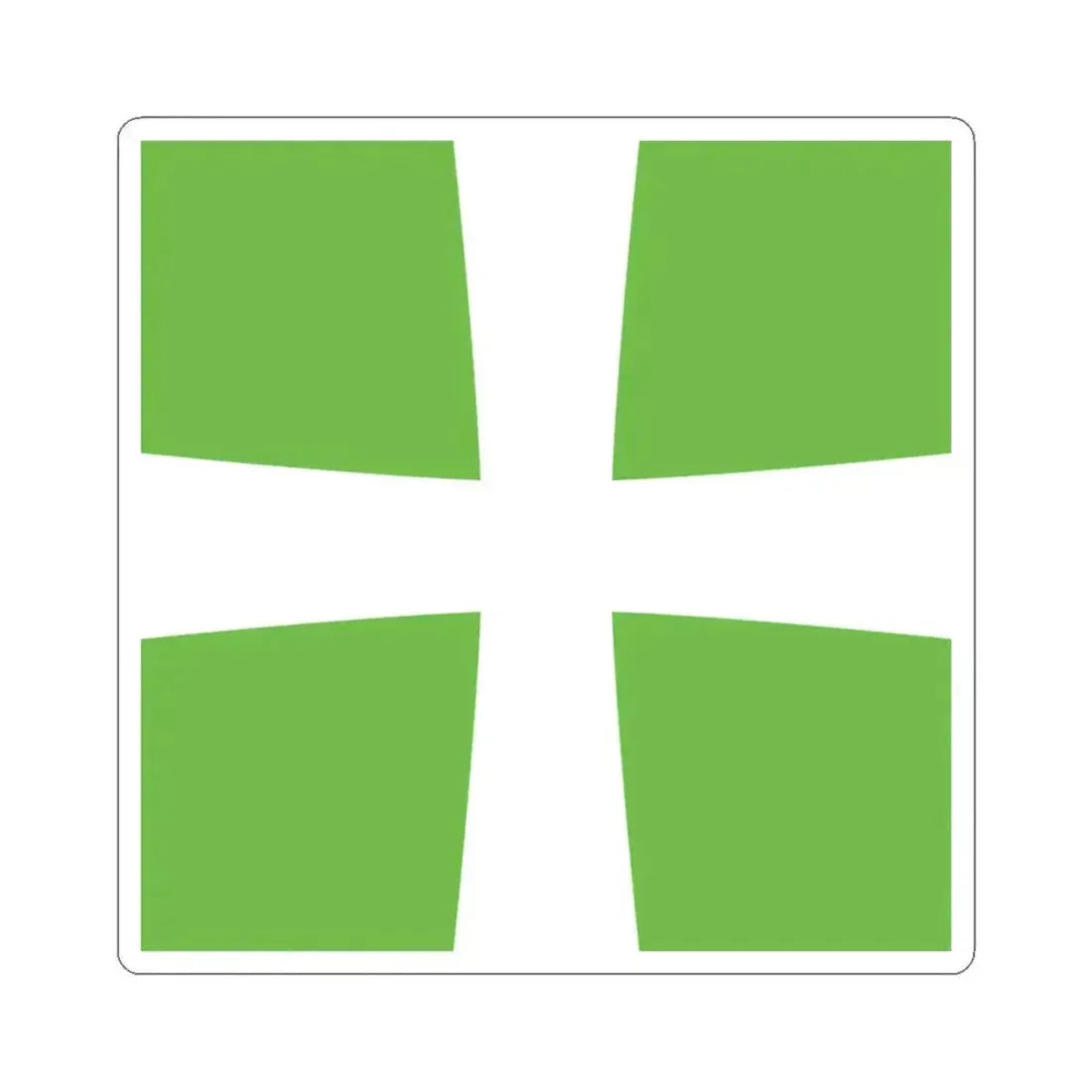 Infirmary Flag Denmark (Denmark) STICKER Vinyl Kiss-Cut Decal 3 Inch White - The Sticker Space