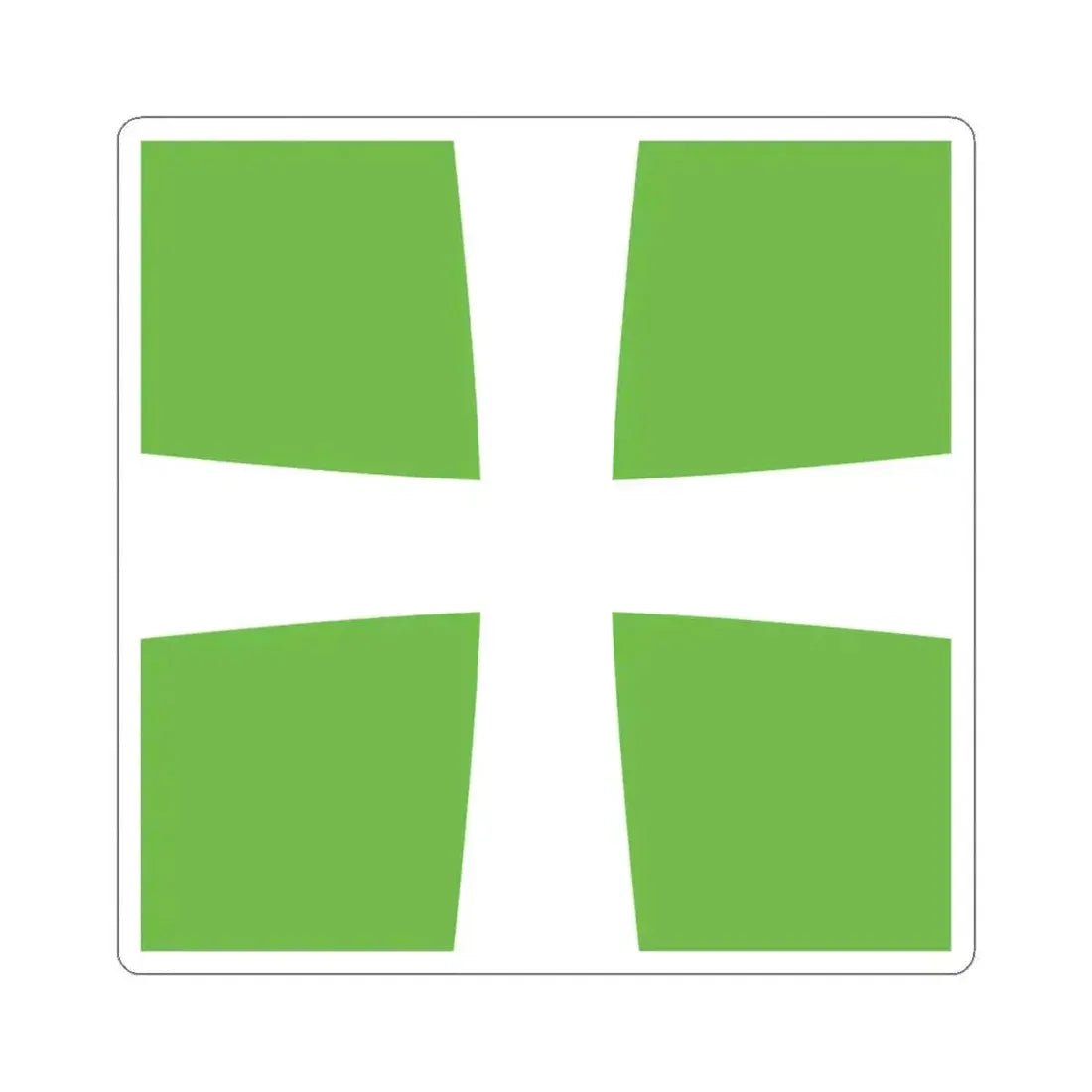 Infirmary Flag Denmark (Denmark) STICKER Vinyl Kiss-Cut Decal 4 Inch White - The Sticker Space