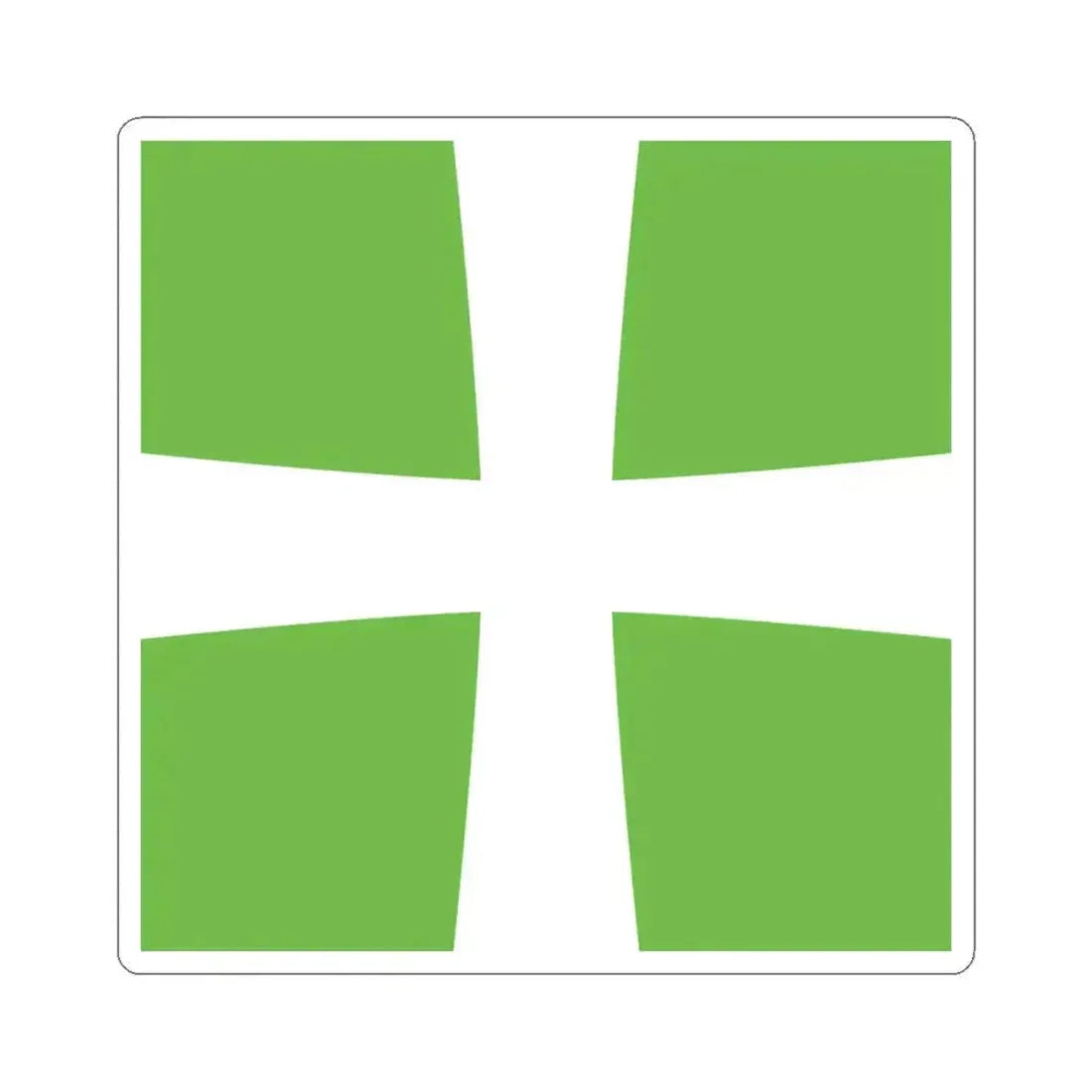 Infirmary Flag Denmark (Denmark) STICKER Vinyl Kiss-Cut Decal 6 Inch White - The Sticker Space