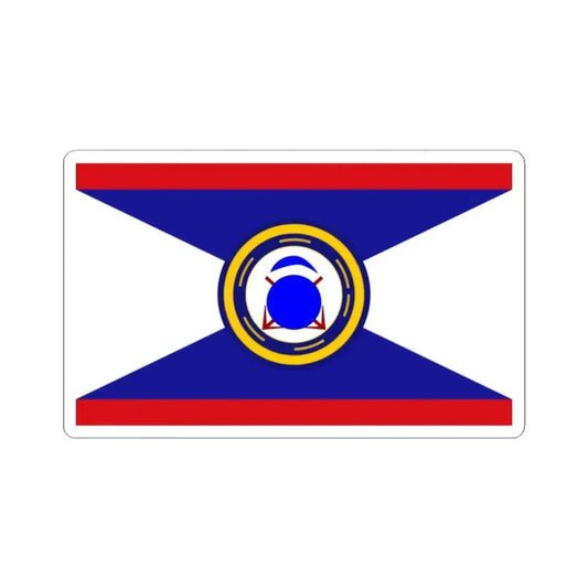 Infobox Flag of the Belize Coast Guard (Belize) STICKER Vinyl Kiss-Cut Decal 2 Inch White - The Sticker Space