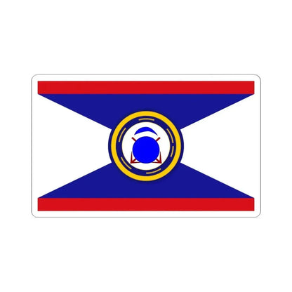 Infobox Flag of the Belize Coast Guard (Belize) STICKER Vinyl Kiss-Cut Decal 6 Inch White - The Sticker Space