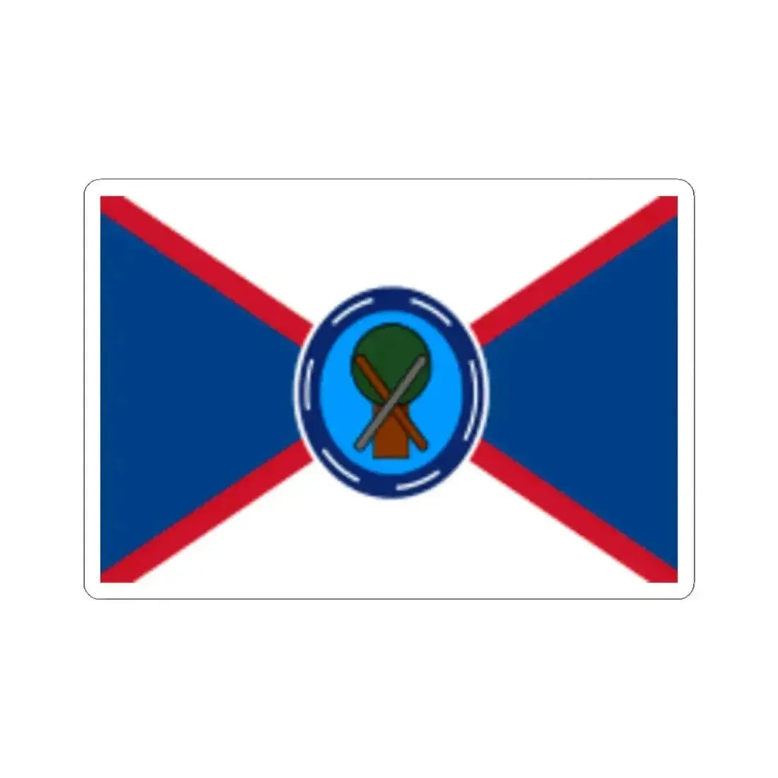 Infobox Flag of the Belize Defence Force (Belize) STICKER Vinyl Kiss-Cut Decal 3 Inch White - The Sticker Space