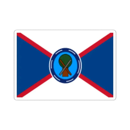 Infobox Flag of the Belize Defence Force (Belize) STICKER Vinyl Kiss-Cut Decal 3 Inch White - The Sticker Space
