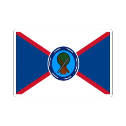 Infobox Flag of the Belize Defence Force (Belize) STICKER Vinyl Kiss-Cut Decal 4 Inch White - The Sticker Space