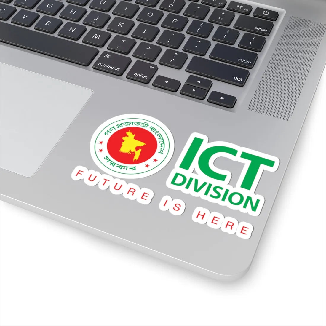 Information and Communication Technology Division (Bangladesh) (Coat of Arms) STICKER Vinyl Kiss-Cut Decal - The Sticker Space