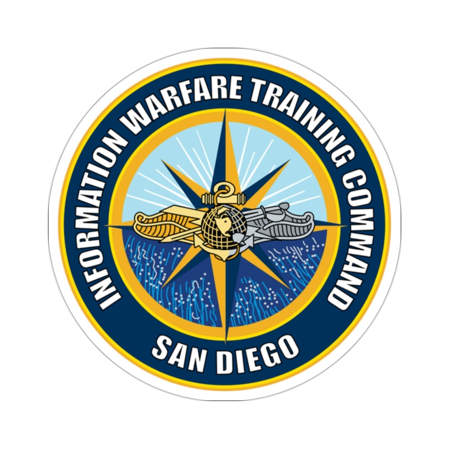 Information Warfare Training Command San Diego (U.S. Navy) STICKER Vinyl Die-Cut Decal-2 Inch-The Sticker Space