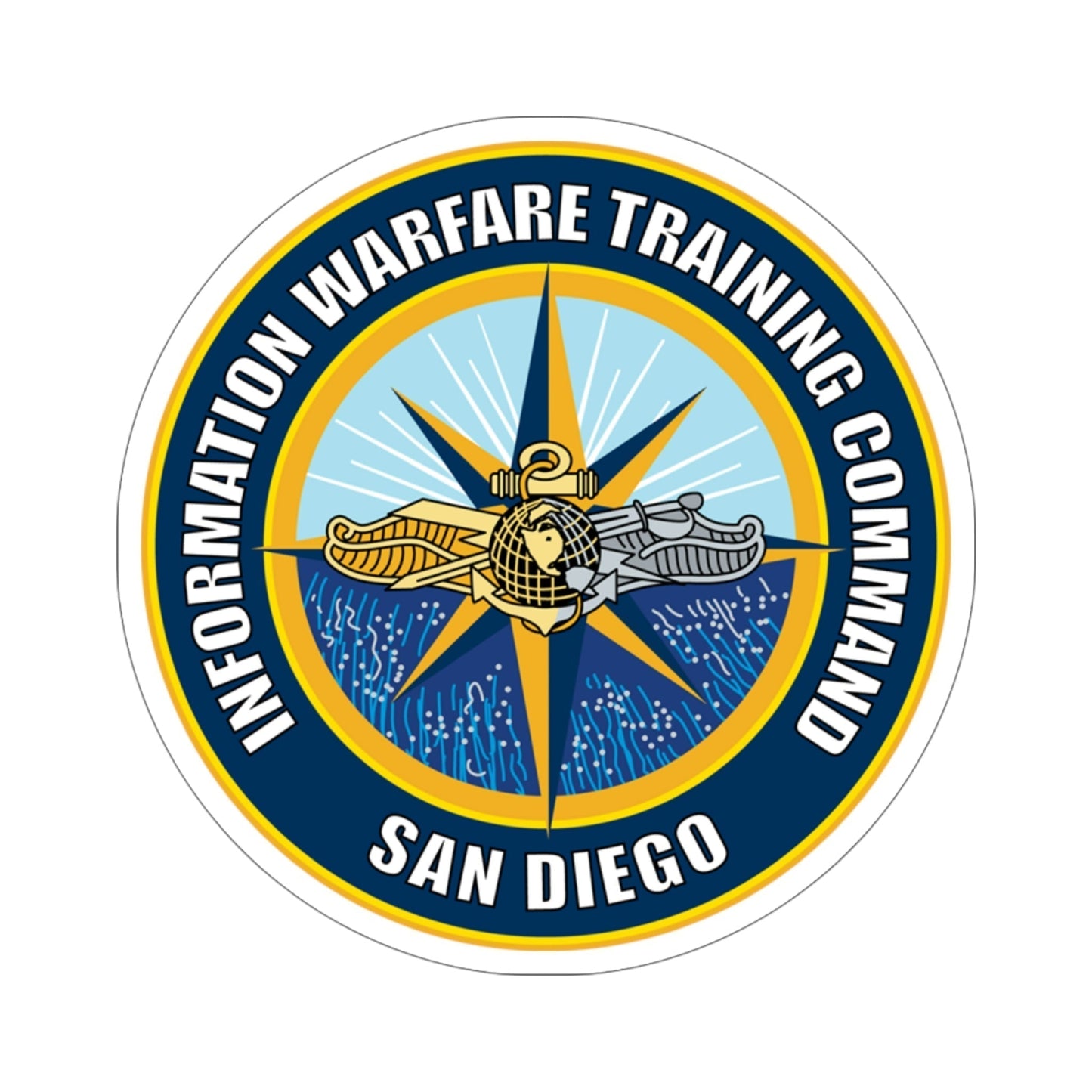 Information Warfare Training Command San Diego (U.S. Navy) STICKER Vinyl Die-Cut Decal-5 Inch-The Sticker Space