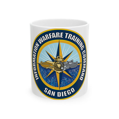 Information Warfare Training Command San Diego (U.S. Navy) White Coffee Mug-11oz-The Sticker Space