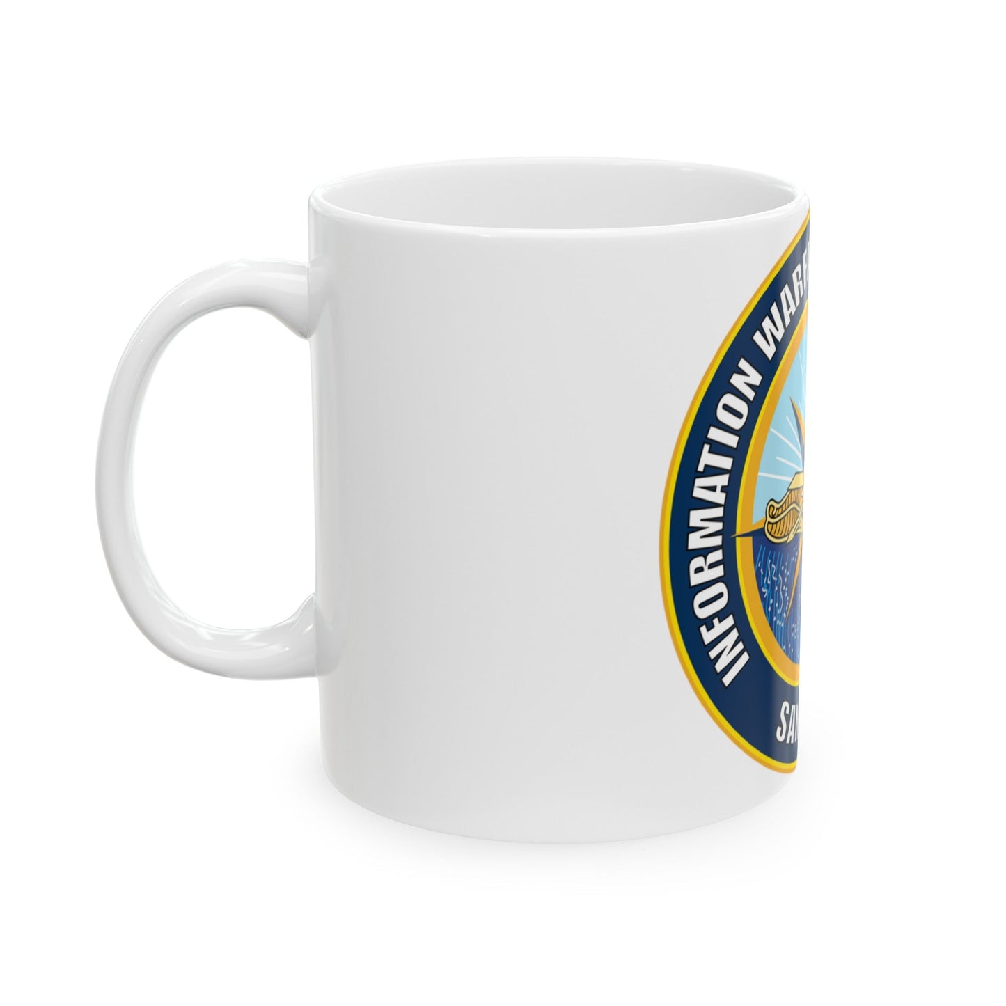 Information Warfare Training Command San Diego (U.S. Navy) White Coffee Mug-The Sticker Space