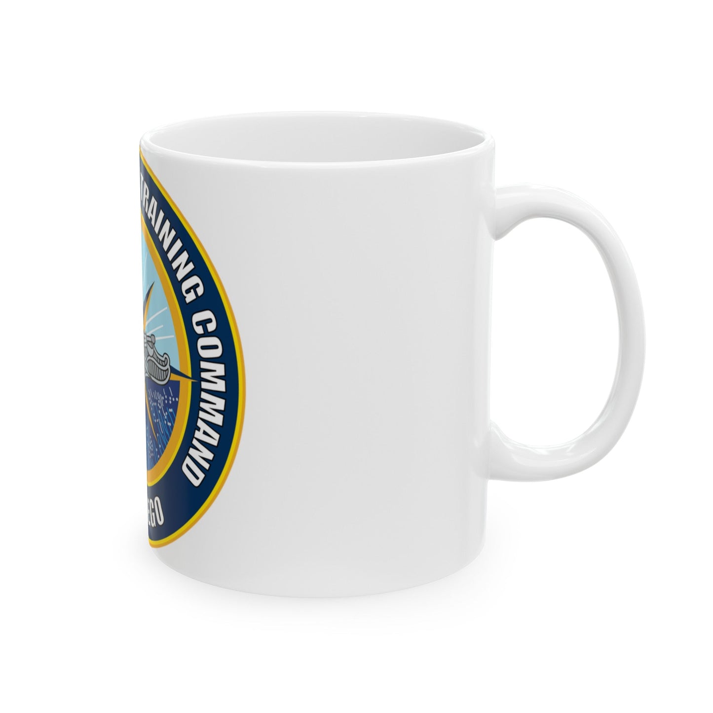 Information Warfare Training Command San Diego (U.S. Navy) White Coffee Mug-The Sticker Space