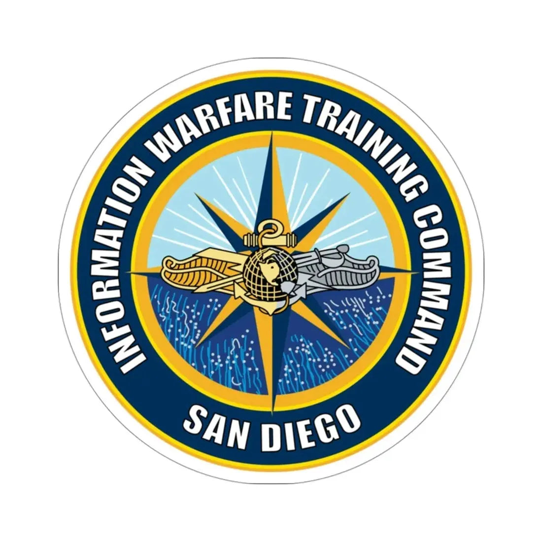 Information Warfare Training Command San Diego (U.S. Navy) STICKER Vinyl Die-Cut Decal - The Sticker Space