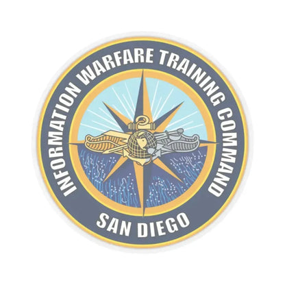 Information Warfare Training Command San Diego (U.S. Navy) STICKER Vinyl Kiss-Cut Decal 2 Inch Transparent - The Sticker Space