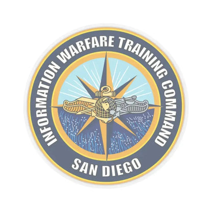 Information Warfare Training Command San Diego (U.S. Navy) STICKER Vinyl Kiss-Cut Decal 3 Inch Transparent - The Sticker Space