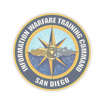 Information Warfare Training Command San Diego (U.S. Navy) STICKER Vinyl Kiss-Cut Decal 4 Inch Transparent - The Sticker Space