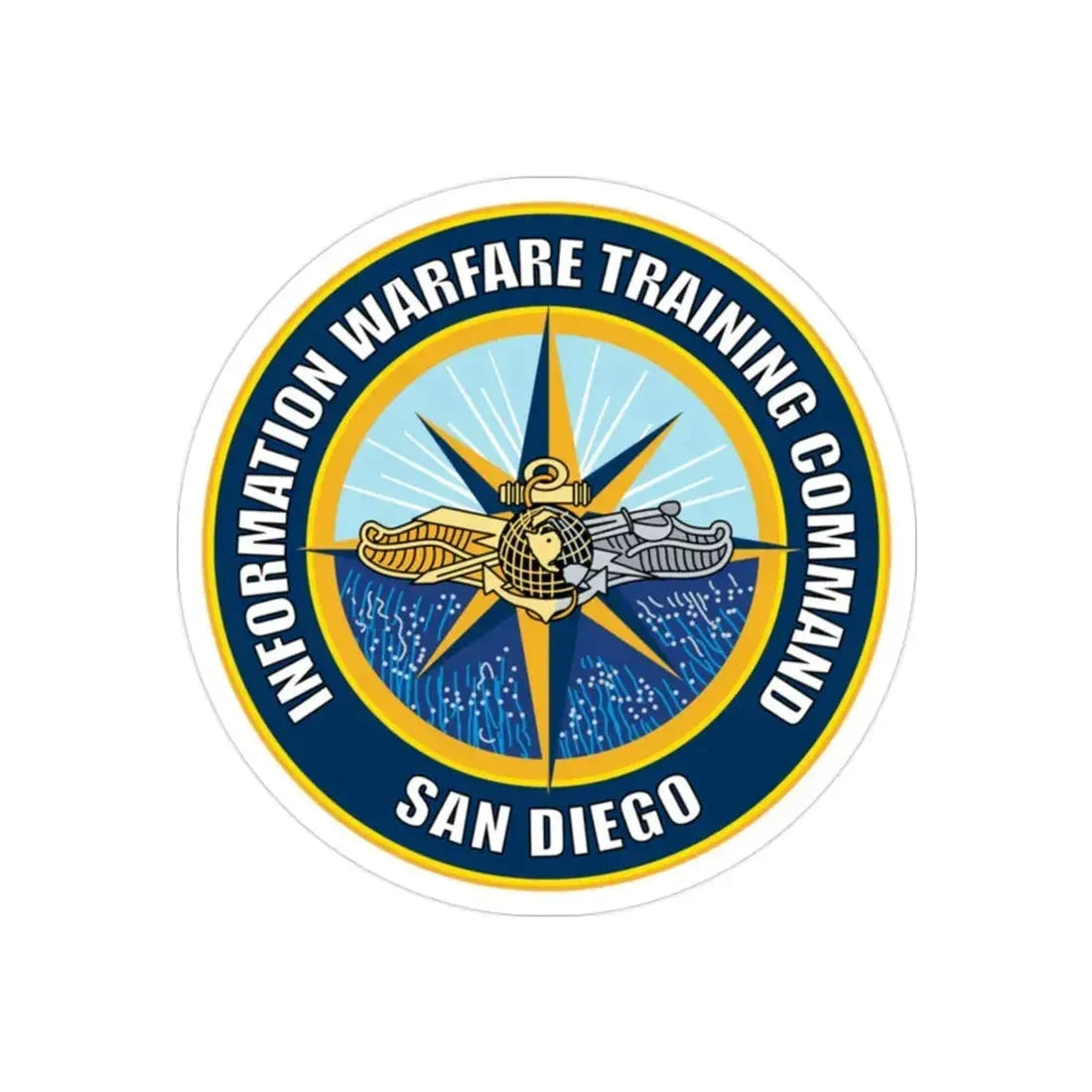 Information Warfare Training Command San Diego (U.S. Navy) Transparent STICKER Die-Cut Vinyl Decal 2 Inch Transparent - The Sticker Space