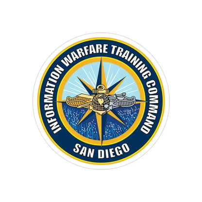 Information Warfare Training Command San Diego (U.S. Navy) Transparent STICKER Die-Cut Vinyl Decal 3 Inch Transparent - The Sticker Space