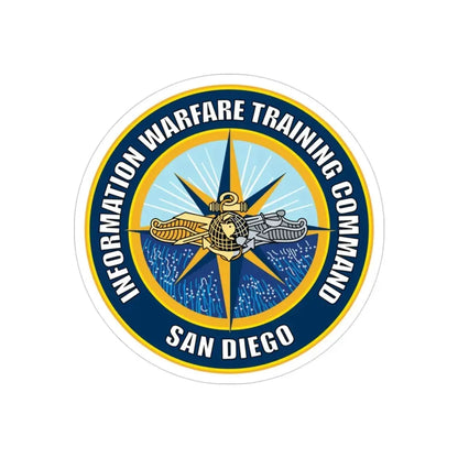 Information Warfare Training Command San Diego (U.S. Navy) Transparent STICKER Die-Cut Vinyl Decal 3 Inch Transparent - The Sticker Space