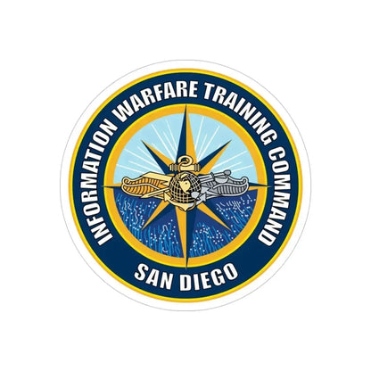 Information Warfare Training Command San Diego (U.S. Navy) Transparent STICKER Die-Cut Vinyl Decal 5 Inch Transparent - The Sticker Space