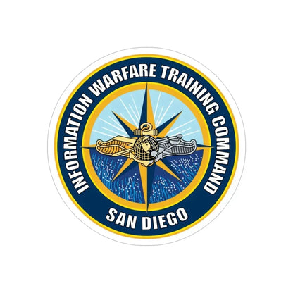 Information Warfare Training Command San Diego (U.S. Navy) Transparent STICKER Die-Cut Vinyl Decal 5 Inch Transparent - The Sticker Space