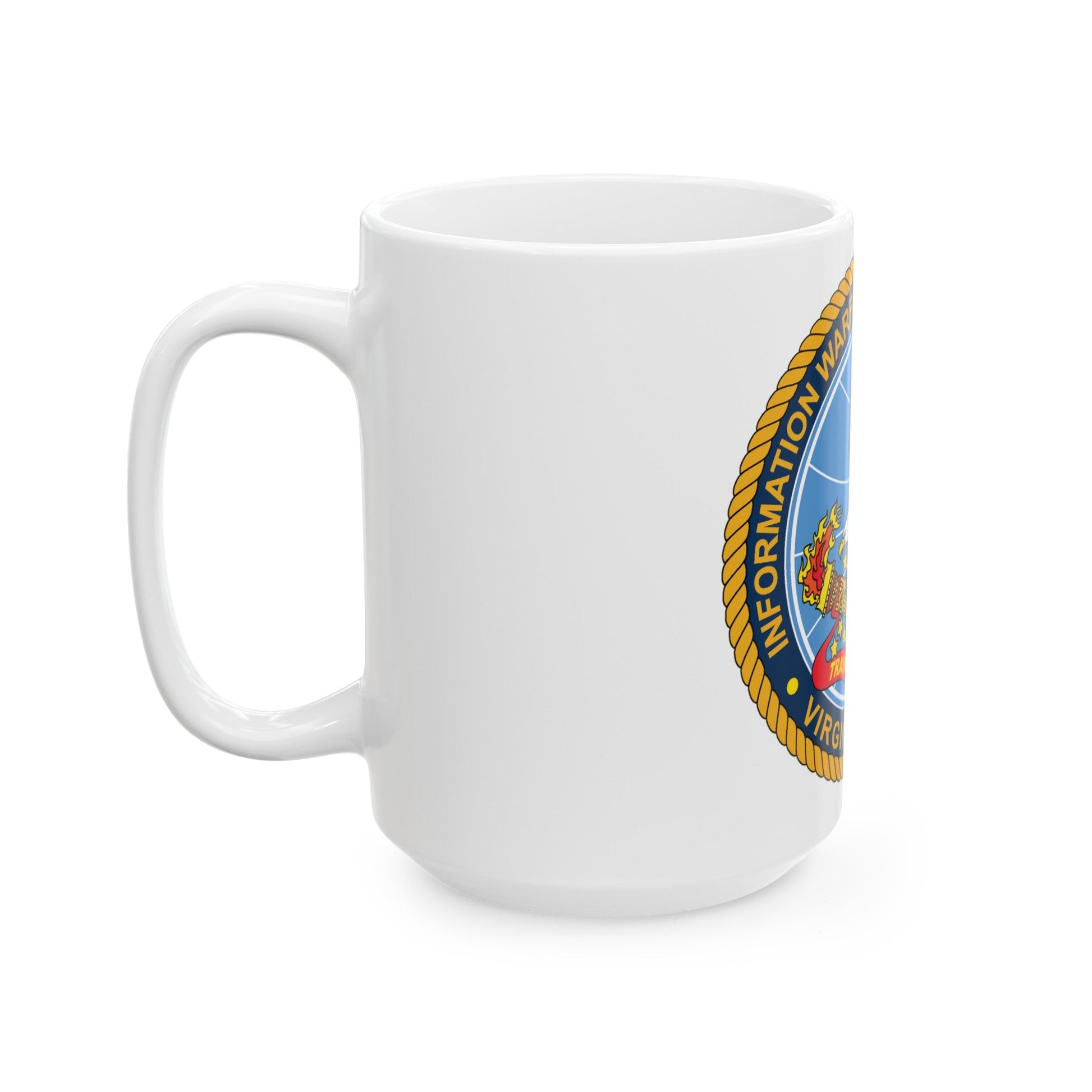 Information Warfare Training Command VA Beach (U.S. Navy) White Coffee Mug-The Sticker Space