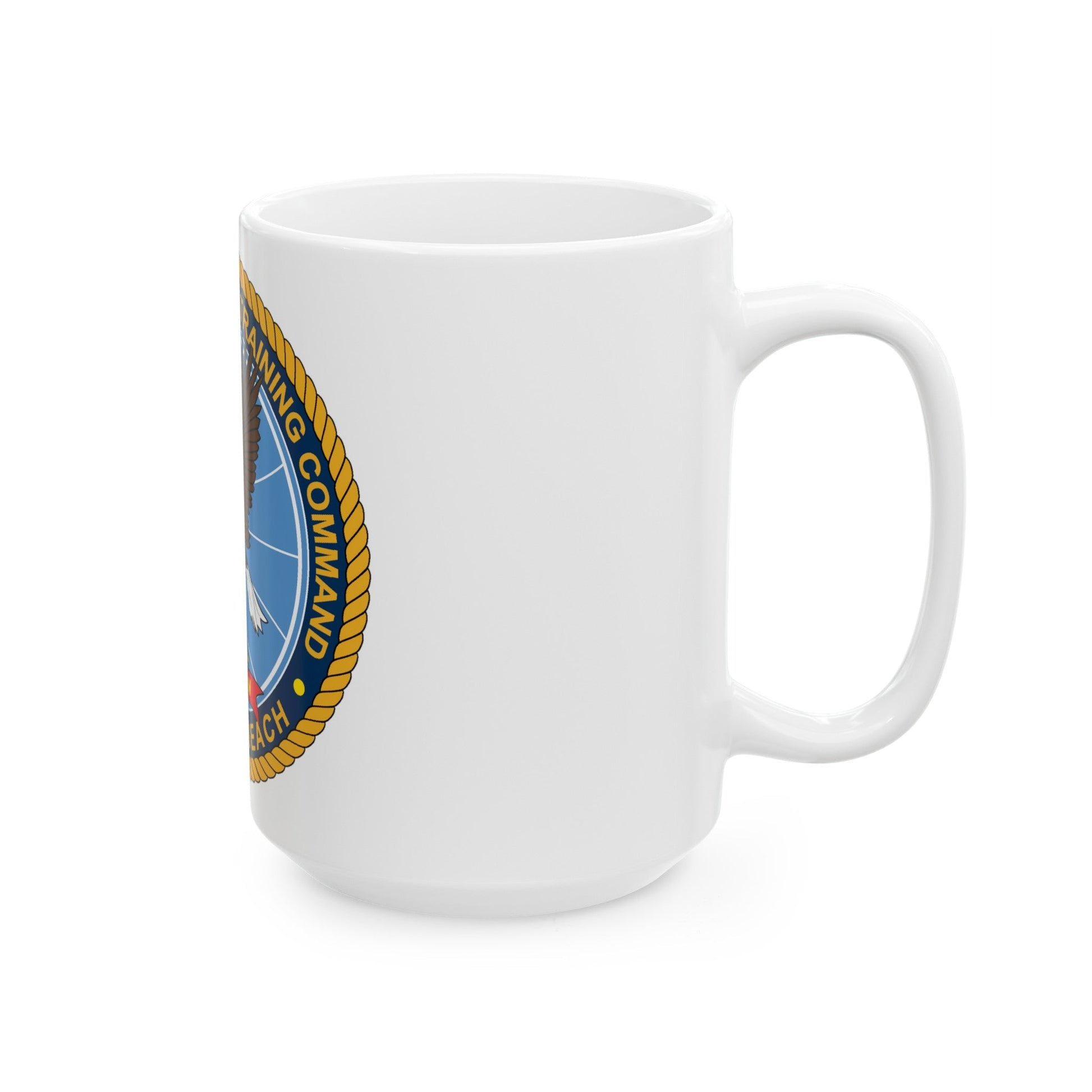 Information Warfare Training Command VA Beach (U.S. Navy) White Coffee Mug-The Sticker Space